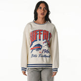 Buffalo Bills The Wild Collective Women's Oversized Vintage French Terry Sweatshirt - Cream outlet