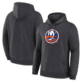 New York Islanders Fanatics Essential Hoodie Heather Charcoal