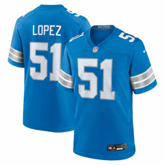 Roy Lopez Detroit Lions Team Game Jersey - Blue | Nike on sale
