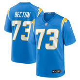 Mekhi Becton Los Angeles Chargers Team Game Jersey - Powder Blue | Nike for sale