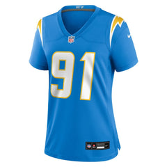 Da'Shawn Hand Los Angeles Chargers Women's Team Game Jersey - Powder Blue | Nike online
