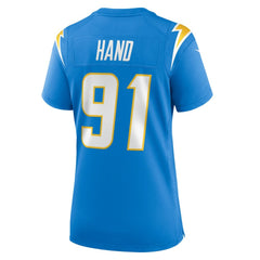 Da'Shawn Hand Los Angeles Chargers Women's Team Game Jersey - Powder Blue | Nike online
