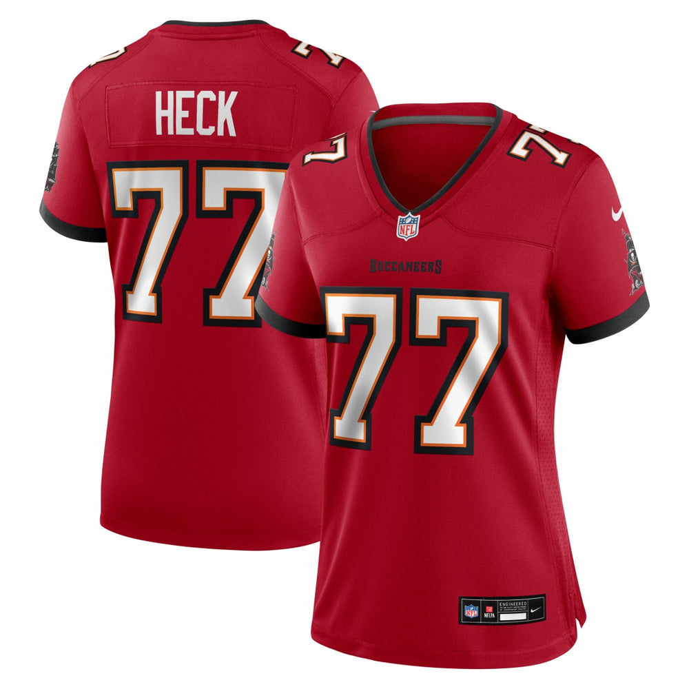 Charlie Heck Tampa Bay Buccaneers Women's Team Game Jersey - Red | Nike online