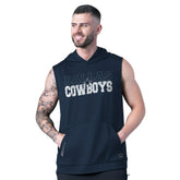 Dallas Cowboys MSX by Michael Strahan Tri-Blend Rebound Sleeveless Hoodie - Navy online