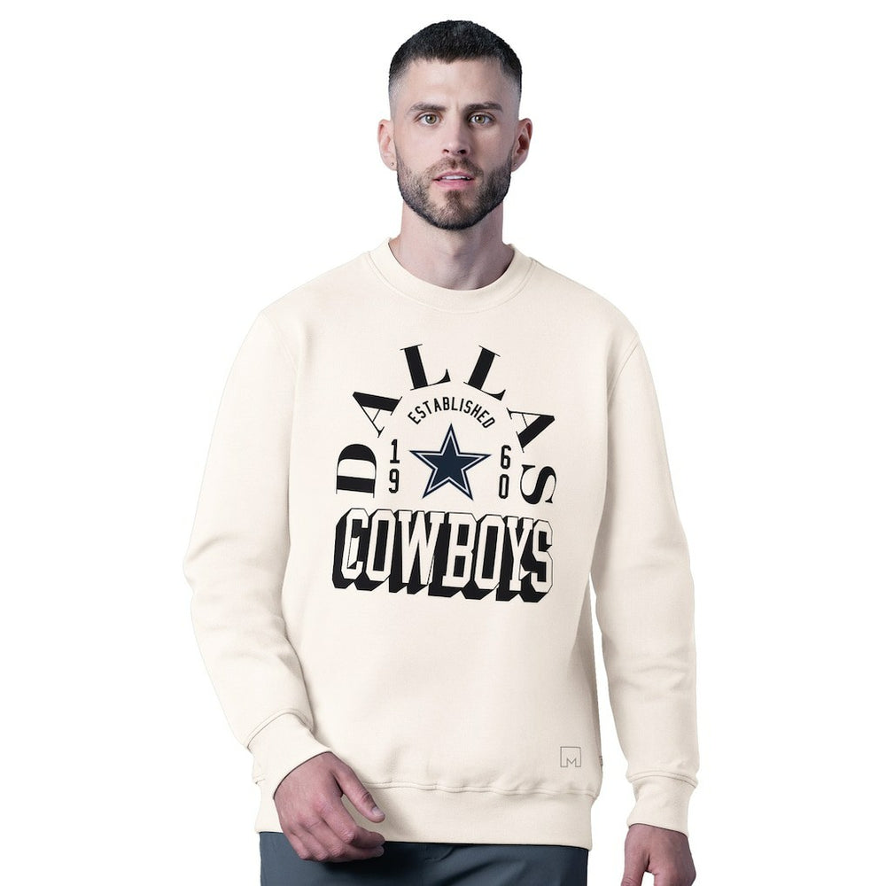 Dallas Cowboys MSX by Michael Strahan Whiteout Tri-Blend Sweatshirt - White outlet