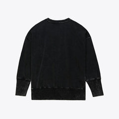 Minnesota Vikings Women's Delineate Mineral Wash Crewneck Sweatshirt - Black outlet