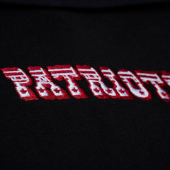New England Patriots Women's Throwback Cropped Long Sleeve Rugby Polo - Black sale