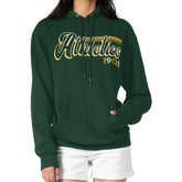 Athletics Starter Women's Groovy Script Team Fleece Pullover Hoodie - Green