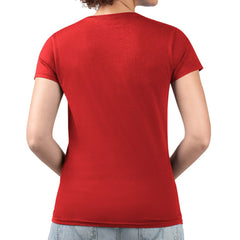 Washington Nationals G-III 4Her by Carl Banks Women's Super-Slim Fit Lightweight Pinstripe Circle V-Neck T-Shirt - Red