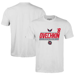 Alexander Ovechkin Washington Capitals Levelwear NHL All-Time Leading Goal Scorer Milestone Name & Number Richmond T-Shirt White