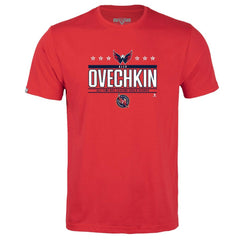 Alexander Ovechkin Washington Capitals Levelwear Youth NHL All-Time Leading Goal Scorer Milestone Stars Name & Number Little Richmond T-Shirt Red