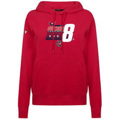 Alexander Ovechkin Washington Capitals Levelwear Women's NHL All-Time Leading Goal Scorer Milestone Stripes Name & Number Adorn Pullover Hoodie Red