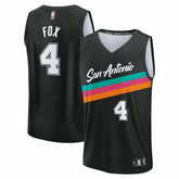De'Aaron Fox San Antonio Spurs 2025/26 City Edition Fast Break Jersey - Black | Fanatics shop