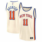 Jalen Brunson New York Knicks 2025/26 City Edition Fast Break Jersey - Cream | Fanatics for sale