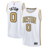 Jayson Tatum Boston Celtics Youth 2025/26 City Edition Fast Break Jersey - White | Fanatics on sale