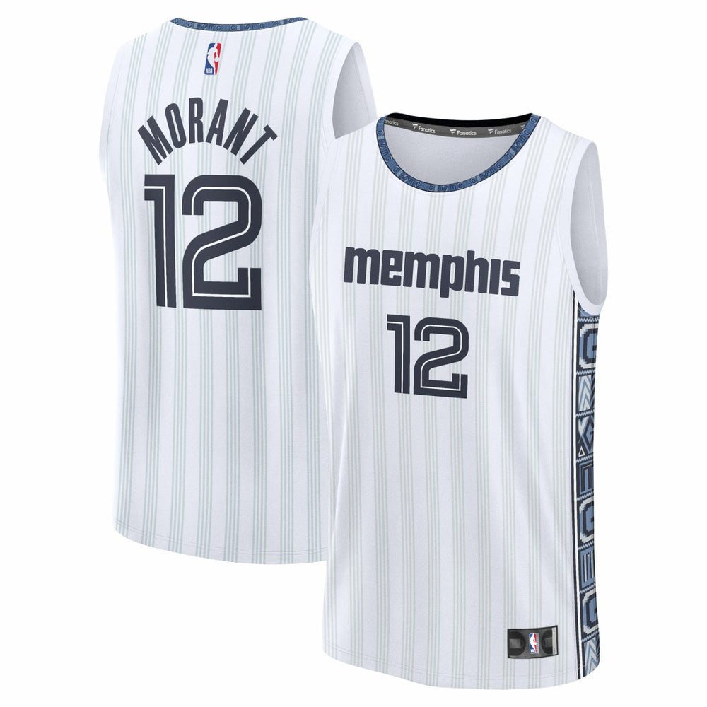 Ja Morant Memphis Grizzlies Youth 2025/26 City Edition Fast Break Jersey - White | Fanatics discount