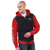 San Francisco 49ers Starter Thursday Night Gridiron Full-Zip Hoodie - Black/Scarlet online