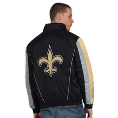 New Orleans Saints Starter Thursday Night Gridiron Half-Zip Jacket - Black sale