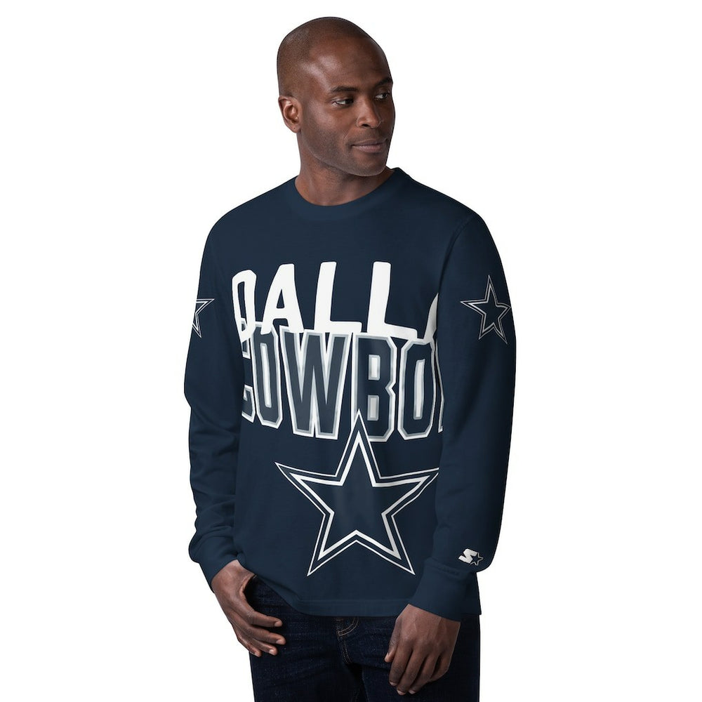 Dallas Cowboys Starter Clutch Hit Long Sleeve T-Shirt - Navy online