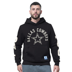 Dallas Cowboys Starter Handoff Fleece Hoodie Sweatshirt - Black discount