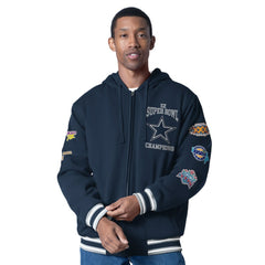 Dallas Cowboys G-III Sports by Carl Banks Power Forward Commemorative Full-Zip Hooded Jacket - Navy sale
