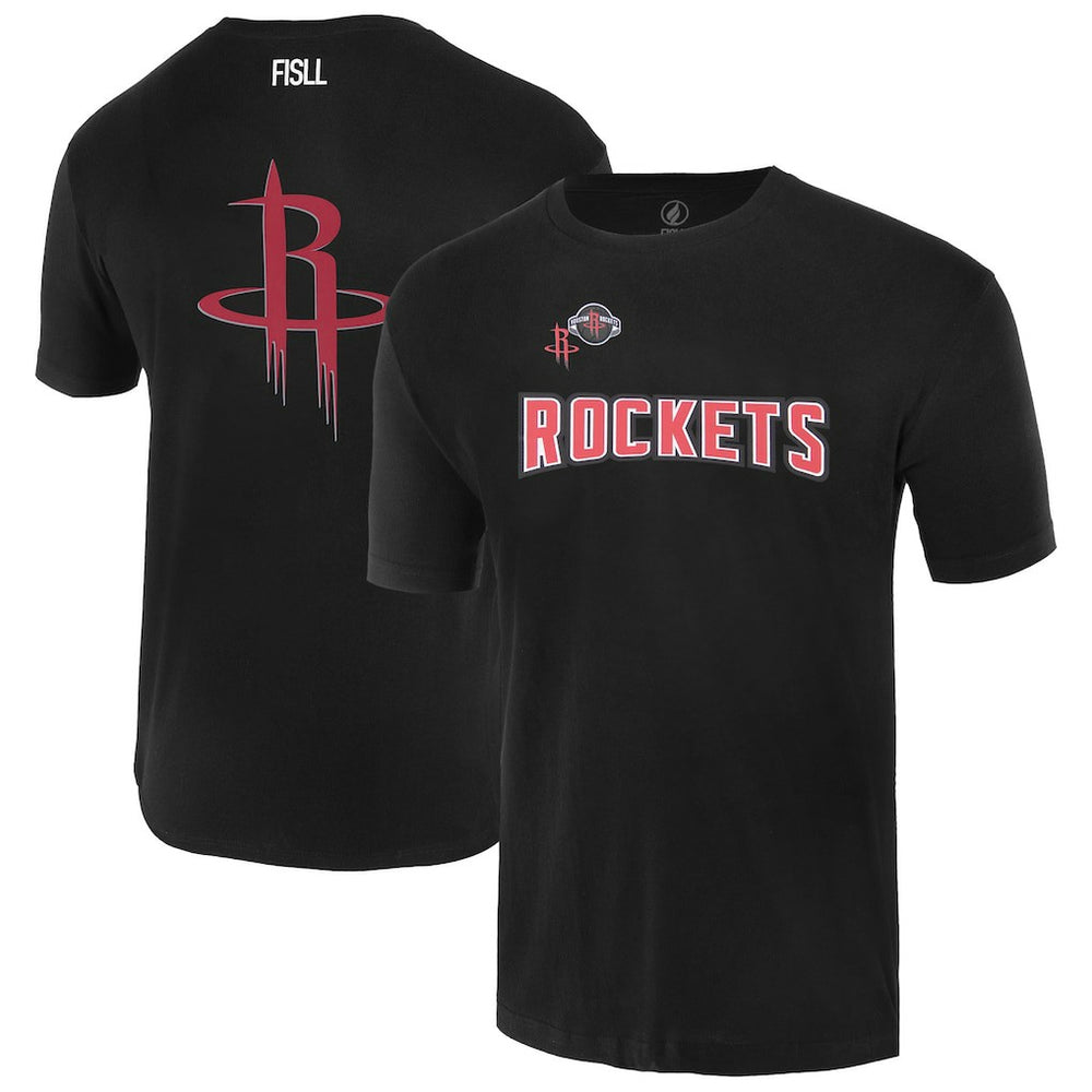 Houston Rockets FISLL Unisex Oversize Logo T-Shirt - Black online