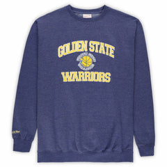 Golden State Warriors Hardwood Classics Big & Tall Crewneck Sweatshirt sale - Heather Royal | Mitchell & Ness cheap