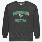 Milwaukee Bucks Hardwood Classics Big & Tall Crewneck Sweatshirt - Heather Charcoal | Mitchell & Ness shop