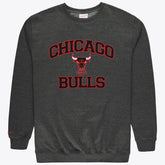 Chicago Bulls Hardwood Classics Big & Tall Crewneck Sweatshirt - Heather Charcoal | Mitchell & Ness outlet