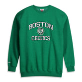 Boston Celtics Hardwood Classics Big & Tall Crewneck Sweatshirt - Heather Kelly Green | Mitchell & Ness for sale