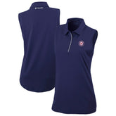 Washington Nationals Women's Tend The Ball Sleeveless Polo - Navy | Columbia