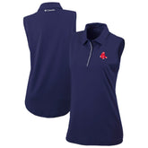 Boston Red Sox Women's Tend The Ball Sleeveless Polo - Navy | Columbia