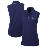 Los Angeles Angels Women's Tend The Ball Sleeveless Polo - Navy | Columbia