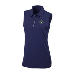 Milwaukee Brewers Women's Tend The Ball Sleeveless Polo - Navy | Columbia