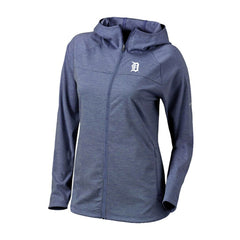 Detroit Tigers Women's Half Shot Full-Zip Hoodie - Navy | Columbia
