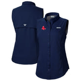 Boston Red Sox Women's Tamiami Sleeveless Shirt - Navy | Columbia