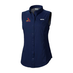 St. Louis Cardinals Women's Tamiami Sleeveless Shirt - Navy | Columbia