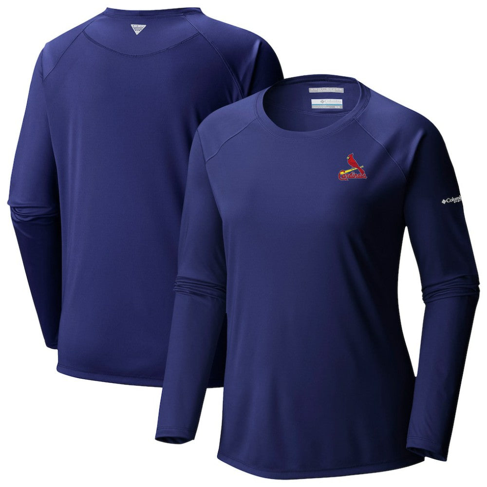 St. Louis Cardinals Tidal Tee II Long Sleeve T-Shirt - Navy | Columbia