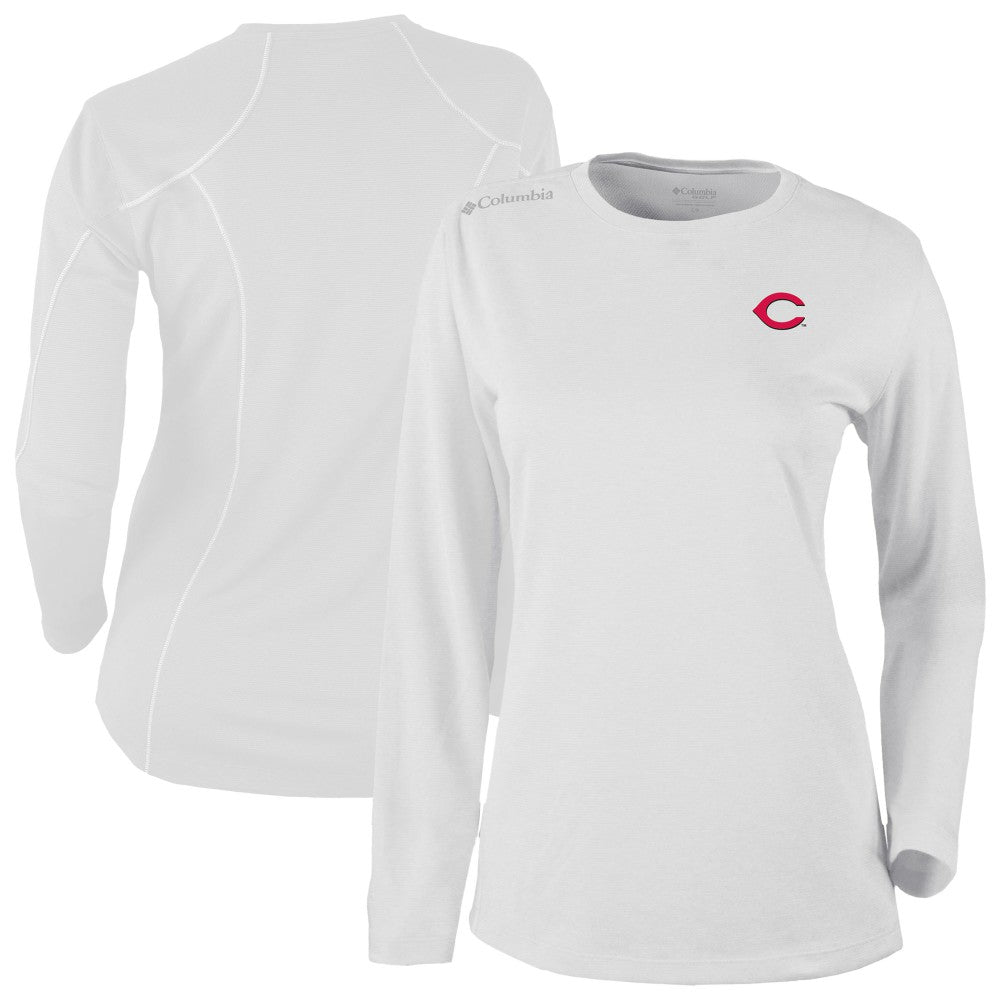 Cincinnati Reds Shotgun Long Sleeve T-Shirt - White | Columbia