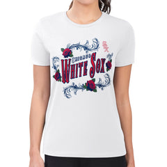 Chicago White Sox G-III 4Her by Carl Banks Women's Super-Slim Fit Lightweight Retro Roses T-Shirt - White