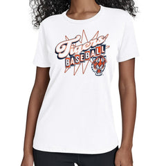 Detroit Tigers Starter Women's Drive-In T-Shirt - White
