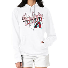 Arizona Diamondbacks Starter Women's Drive-In Pullover Hoodie - White
