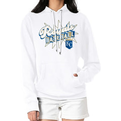 Kansas City Royals Starter Women's Drive-In Pullover Hoodie - White
