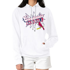 St. Louis Cardinals Starter Women's Drive-In Pullover Hoodie - White