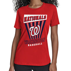 Washington Nationals Starter Women's Poster Print T-Shirt - Red