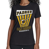 San Diego Padres Starter Women's Poster Print T-Shirt - Black