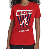 Atlanta Braves Starter Women's Poster Print T-Shirt - Red