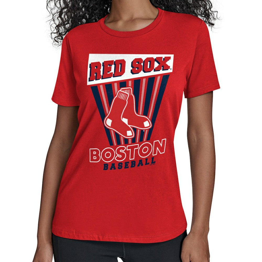 Boston Red Sox Starter Women's Poster Print T-Shirt - Red