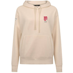 Minnesota Twins Levelwear Women's Cooperstown Collection Adorn Core Logo Pullover Hoodie - Khaki