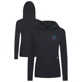 Arizona Diamondbacks Levelwear Women's Cooperstown Collection Relay Core Logo Pullover Hoodie - Black